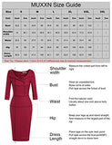 MUXXN Women's Classic Vintage Sweetheart Neckline Cocktail Prom Tea Dress