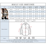 Women's Button Down Plaid Flannel Shirt Boyfriend Long Sleeve Oversized Blouses Tops 6020 Brown Large | Women's Casual Dresses