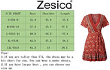 Women’s Summer Wrap V Neck Bohemian Floral Print Ruffle Swing A Line Beach Mini Dress