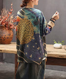 Black Women Long Sleeve Jumpers Overd Graphic Knitted Sweater Crew Neck Loose Pullover Sweater Tops - Yesno | Women's Jumpers