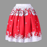 Christmas Dresses Casual Fashion Lovely Christmas Print A-Line Loose Skirt Xmas Party Dress | Original Brand | Women's Work Dresses