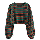 Women's Sweater Ethnic Cropped Knitwear | Original Brand