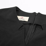 Women Retro 4-Mar Sleeve Work Office Business Pencil Dress with Belt | Women's Work Dresses