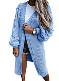 Womens Longline Chunky Cardigan Sweater | Women's Cardigan