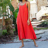 Summer Dresses for Women, Fashion Ladies Pockets Summer Casual Solid V-Neck Loose Short Sleeve Dress Party UK Size | Women's Work Dresses