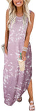 Tie Dye5 Women's Casual Loose Long Sleeveless Sundress with Pockets - ANRABESS | Women's Casual Dresses
