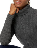 Charcoal Heather Fisherman Cable Turtleneck Sweater - Ae Store | Women's Jumpers
