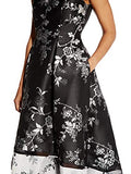 Women's Floral Jacquard Cocktail Dress