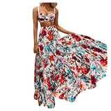 Women's Dress Sweet & Cute Dress Ladies Bohemian Sexy Chest Strap Split Digital Printing Dress Fancy Cocktail Dress Party Dress Maxi A-line Dress