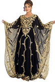 Women Kaftan Farasha Long Maxi Dress Long Sleeves Ethnic,  Bridal,  Evening,  Party,  Dress Free Size