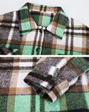 Women's Button Down Plaid Flannel Shirt Boyfriend Long Sleeve Oversized Blouses Tops 6020 Green Small | Women's Casual Dresses