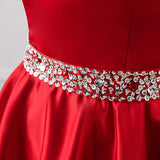 Changuan Women's Halter Prom Dresses Long Satin Ball Gown Formal Evening Cocktail Party Gowns | Women's Cocktail Dresses