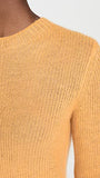 Vince Women's Ribbed Featherweight Crew | Original Brand | Women's Tops and Blouses