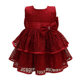 Baby Girls Infant Lace Party Dresses Princess Wedding Birthday Formal Dress for Toddler | Women's Formal Dresses