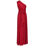 Red Women Transformer Convertible Bridesmaid Maxi Dress Multi-Way Wrap Evening Dress Formal Wedding Party Long Dresses - OwlFay | Women's Formal Dresses
