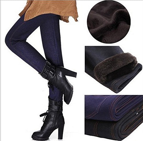 Jeggings Donna Tom Frank - Vita Media, Tessuto Stretch, Nero - 65% Cotone