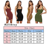 Women's Sexy Tank Dress Sleeveless Scoop Neck Bodycon Club Mini Dress