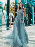 Women's Vintage Elegant Floral Lace Sleeveless Long Maxi Wedding Bridesmaid Chiffon Dress