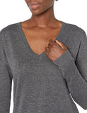 Charcoal Heather Lightweight V-neck Tunic Sweater - Ae Store | Women's Jumpers