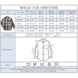Women's Button Down Plaid Flannel Shirt Boyfriend Long Sleeve Oversized Blouses Tops 6020 Green Small | Women's Casual Dresses
