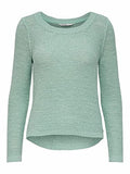 ONLY Women's ONLGEENA XO L/S Pullover KNT NOOS Sweater, Harbor Gray, S | Women's Sweaters