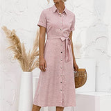 Summer Dresses for Women, Ladies Fashion Summer Halter Sleeveless Print Sexy Casual Sling Long Dress Party UK Size | Women's Work Dresses