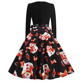 Party Dress Fancy Dress for Women und Teenage Girl, Evening Party Prom Cocktail Dress Vintage A-line Long Sleeve Autumn Winter Dress, Gifts for Teenage Girls Mom Women Wife Lady Her | Original Brand | Women's Cocktail Dresses