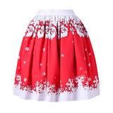 Christmas Dresses Casual Fashion Lovely Christmas Print A-Line Loose Skirt Xmas Party Dress | Original Brand | Women's Work Dresses