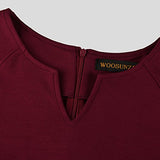 Womens Flounce Bell Sleeve Office Work Casual Pencil Dress | Women's Work Dresses