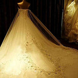 Luxury Sweetheart Crystal Beaded Wedding Dress 2021 Princess Long Train Lace Ball Gown Bridal Dresses For Bride Cr094 | Women's Casual Dresses