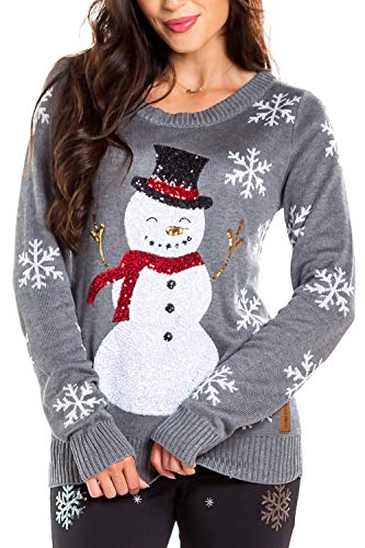 Tipsy Elves Light Up Ugly Christmas Sweaters for Women Fun and Cute Sweaters for Wintertime and Holiday Parties