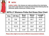 Women's Summer Boho Polka Dot Sleeveless V Neck Swing Midi Dress with Pockets