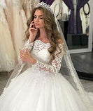 Bridal Women's Off Shoulder Wedding Dresses Long Sleeves Ball Gown QU292 | Women's Formal Dresses