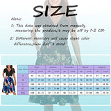 Flower Summer Dress for Women Casual Vintage Print Zipper Dresses A Line Flared Midi Party Dress with Pockets | Original Brand
