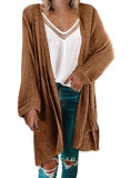 Women's Casual Long Sleeve Loose Sweaters Open Front Cardigan Knitted Tops | Women's Cardigan