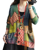 YESNO Women Sweater Graphic Oversized Pullover Sweaters Casual Loose Long Sleeve Knit Tops S01 | Women's Sweaters