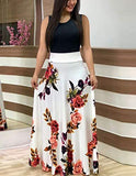 Women Summer Dress Maxi Boho Short Sleeve Elegant Loose Casual Dresses Beach Long Sundress