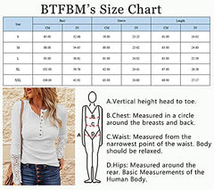 BTFBM Women Long Sleeve V Neck Button Up Solid Tops Blouses Trendy Slim Fit Lace Sleeves Ribbed Knit Casual Shirts Tunic (Lace White, Medium) | Women's Casual Dresses