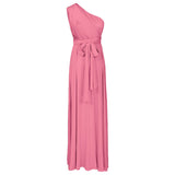 Dark Pink Women Transformer Convertible Bridesmaid Maxi Dress Multi-Way Wrap Evening Dress Formal Wedding Party Long Dresses - OwlFay | Women's Formal Dresses
