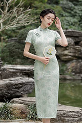 Womens Short Sleeve Chinese Traditional Cheongsam Dress Qipao | Original Brand