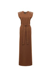 Brown Women's Teresa Grommet Maxi Dress - Pantora | Women's Formal Dresses