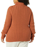 Caramel Fisherman Cable Turtleneck Sweater - Ae Store | Women's Jumpers