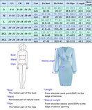 Women's Pencil Work Dresses Long Sleeve V Neck Bodycon Business Dress Elegant Cocktail Party | Women's Work Dresses