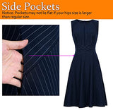 Womens Elegant Front Zipper Slim Work Business Office Party Cocktail A-Line Dress | Women's Work Dresses