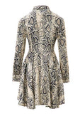 Women Luxe Satin Shirt Dress - Ladies Casual Work Office Long Sleeve Blouse Mini Dress | Women's Work Dresses