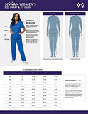 Purple Scrubs for Ladies - Long Sleeve Comfort Underscrub Tee - SIVVAN Womens Fall Fashion | Women's Tops and Blouses