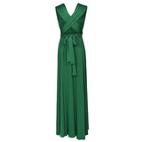 Green Women Transformer Convertible Bridesmaid Maxi Dress Multi-Way Wrap Evening Dress Formal Wedding Party Long Dresses - OwlFay | Women's Formal Dresses