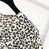 Summer Dresses for Women, Ladies Casual V-Neck Short Sleeve Summer Print Knee-Length Dress for Beach Party UK Size | Women's Work Dresses