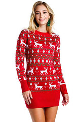 Tipsy Elves Women's Christmas Sweater Dresses from Cute Instant Holiday Outfits | Women's Sweaters