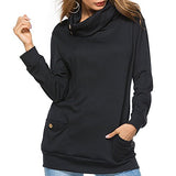 Women's Long Sleeve Casual Lightweight Sweatshirts Tunic Shirt Cowl Neck Jumper Top | Original Brand | Women's Cardigan